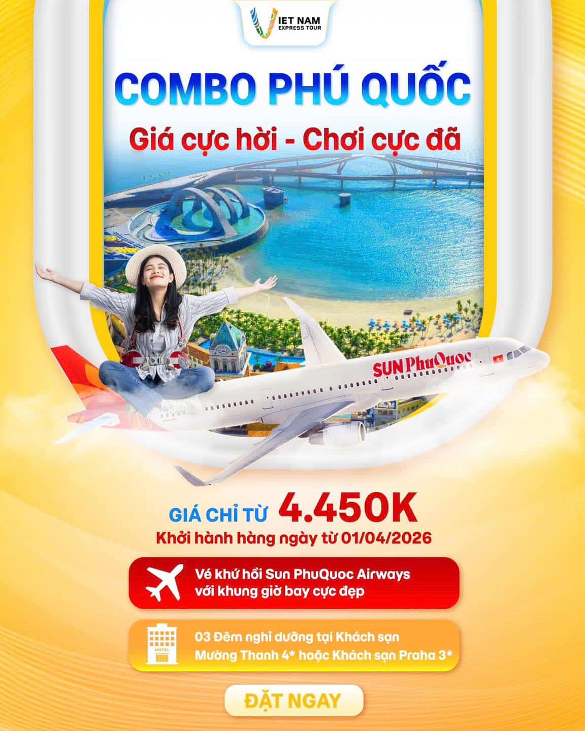 🌴 20.000 COMBO PHÚ QUỐC SUN AIRWAYS PQ NGON – BỔ – RẺ 🌴