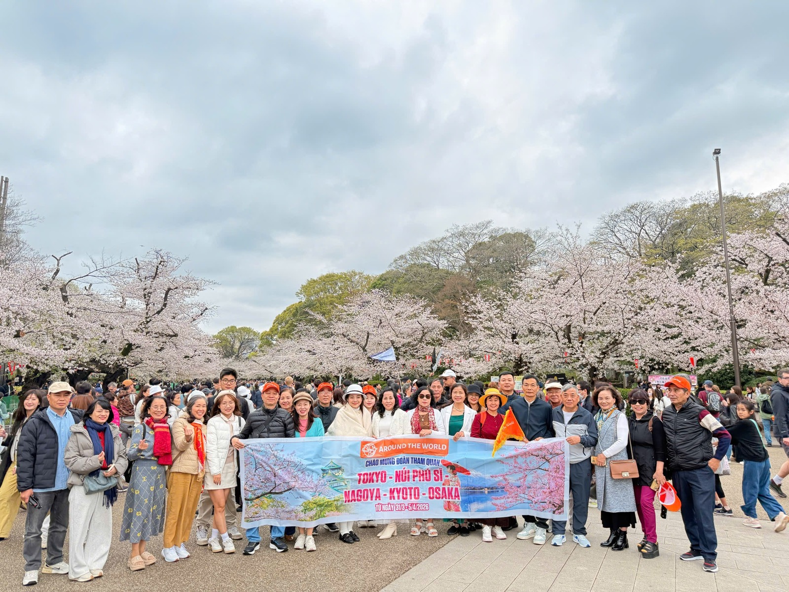 Vietnam Express Tour cập nhật hình ảnh đoàn Nhật Bản - Hành trình bay VJ ngày 31/03