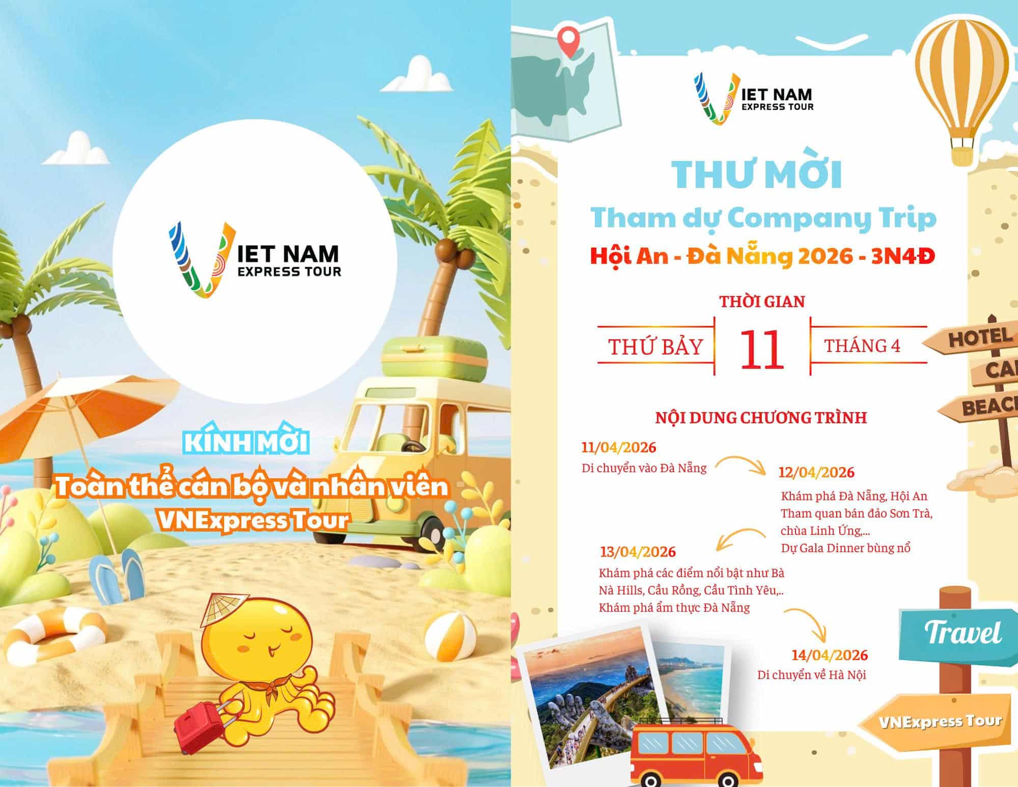 📢 THÔNG BÁO COMPANY TRIP 2026 - VNEXPRESS TOUR 🌴✨