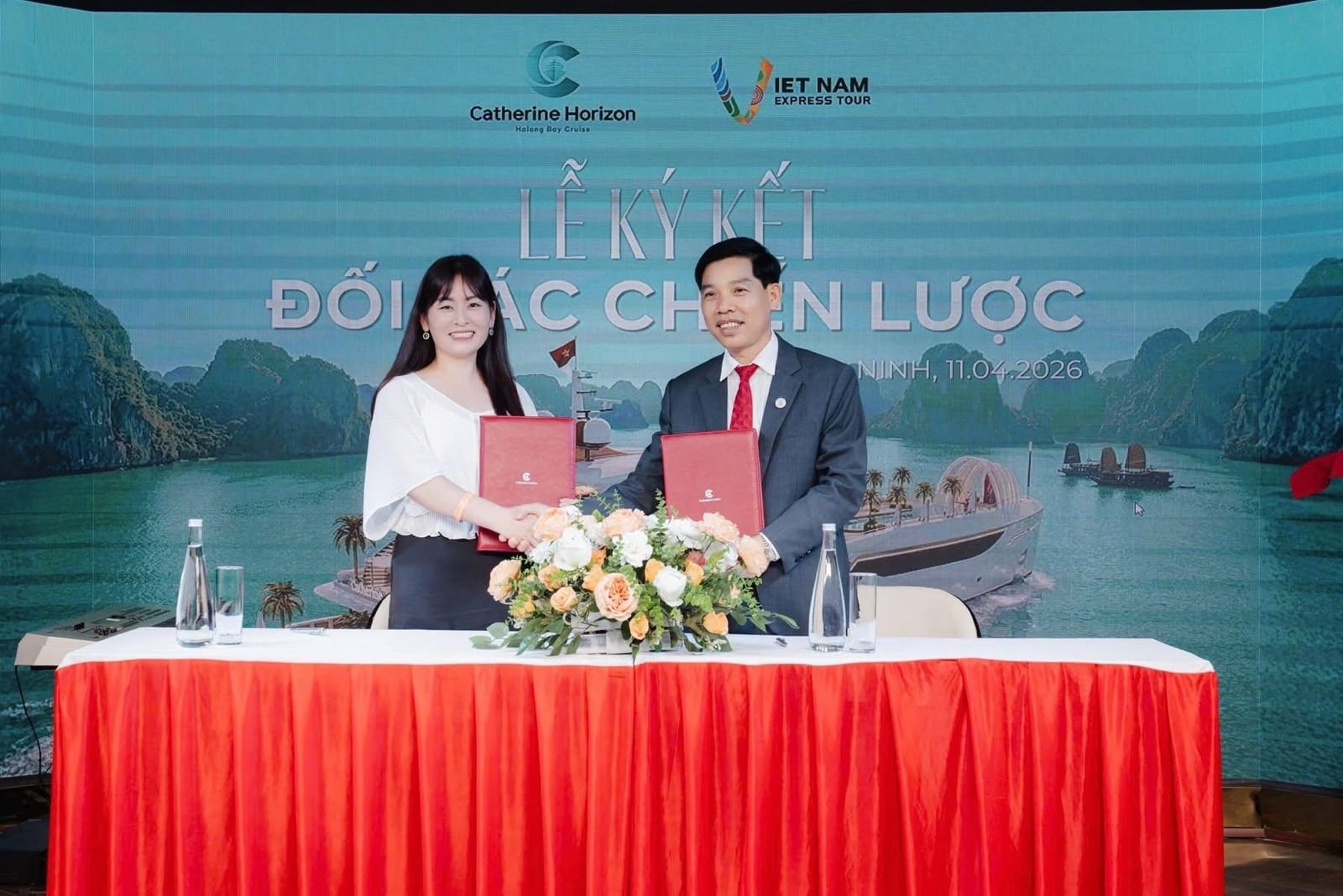 LỄ KÝ KẾT ĐỐI TÁC CHIẾN LƯỢC GIỮA VNEXPRESS TOUR & CATHERINE HORIZON HẠ LONG: MỞ RỘNG HỆ SINH THÁI DU LỊCH CAO CẤP
