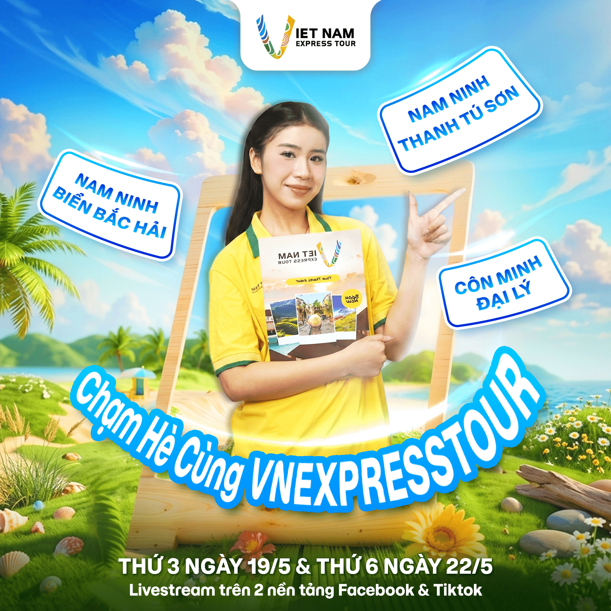 🔥LỊCH LIVESTREAM TUẦN 3 THÁNG 5 - CHẠM HÈ CÙNG VNEXPRESSTOUR 🔥