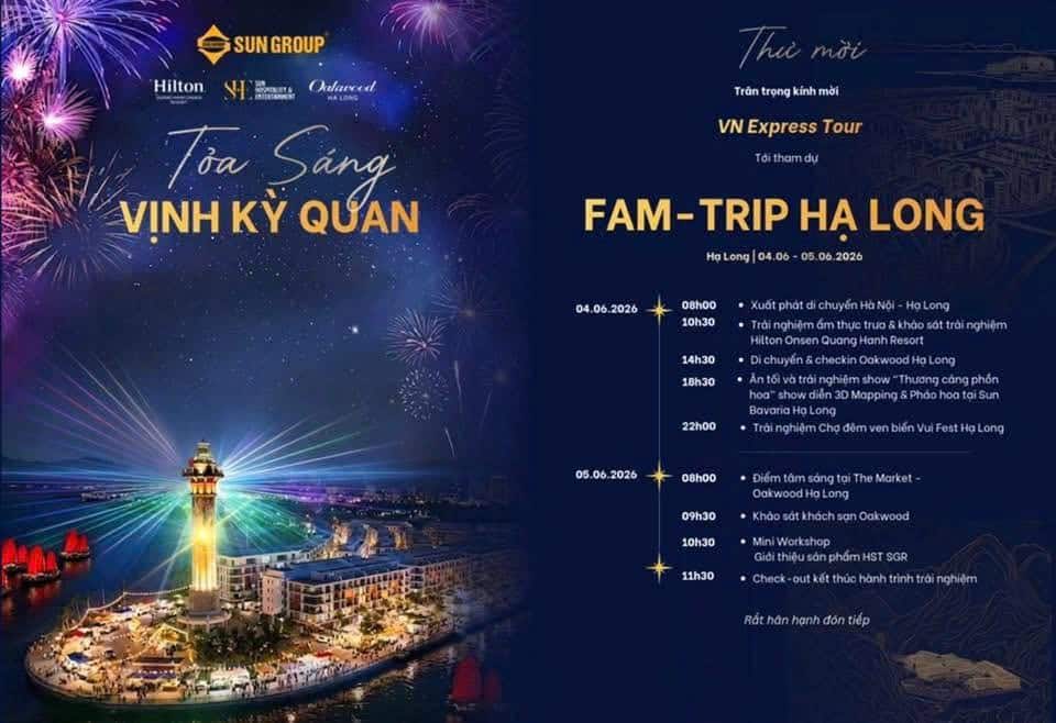 FAMTRIP: VNEXPRESS TOUR X HILTON QUANG HANH X OAKWOOD HẠ LONG