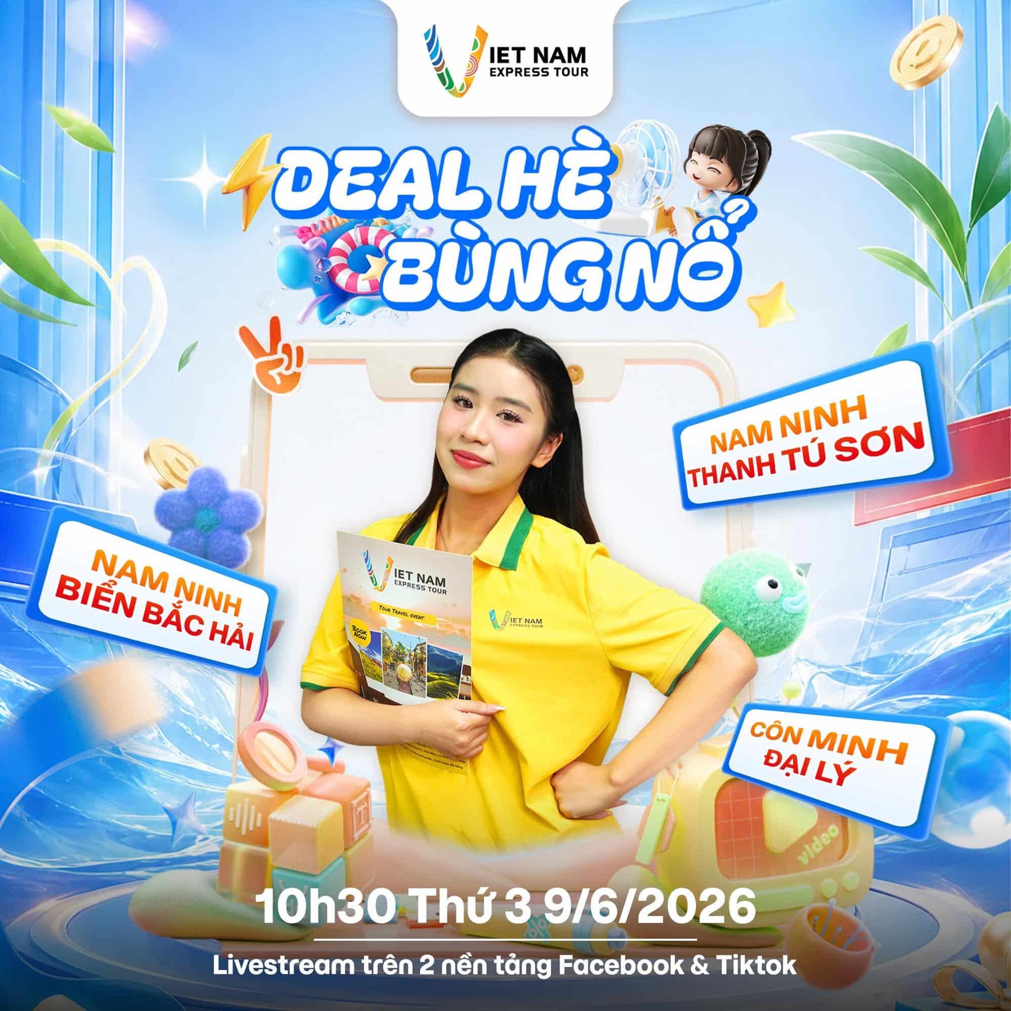 LIVESTREAM DEAL HÈ BÙNG NỔ - TOUR HOT GIÁ TỐT CÙNG VNEXPRESSTOUR