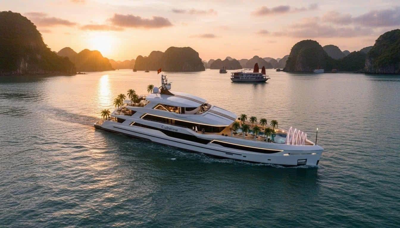CATHERINE CRUISE - DU THUYỀN 6 SAO ĐẲNG CẤP GIỮA KỲ QUAN VỊNH HẠ LONG