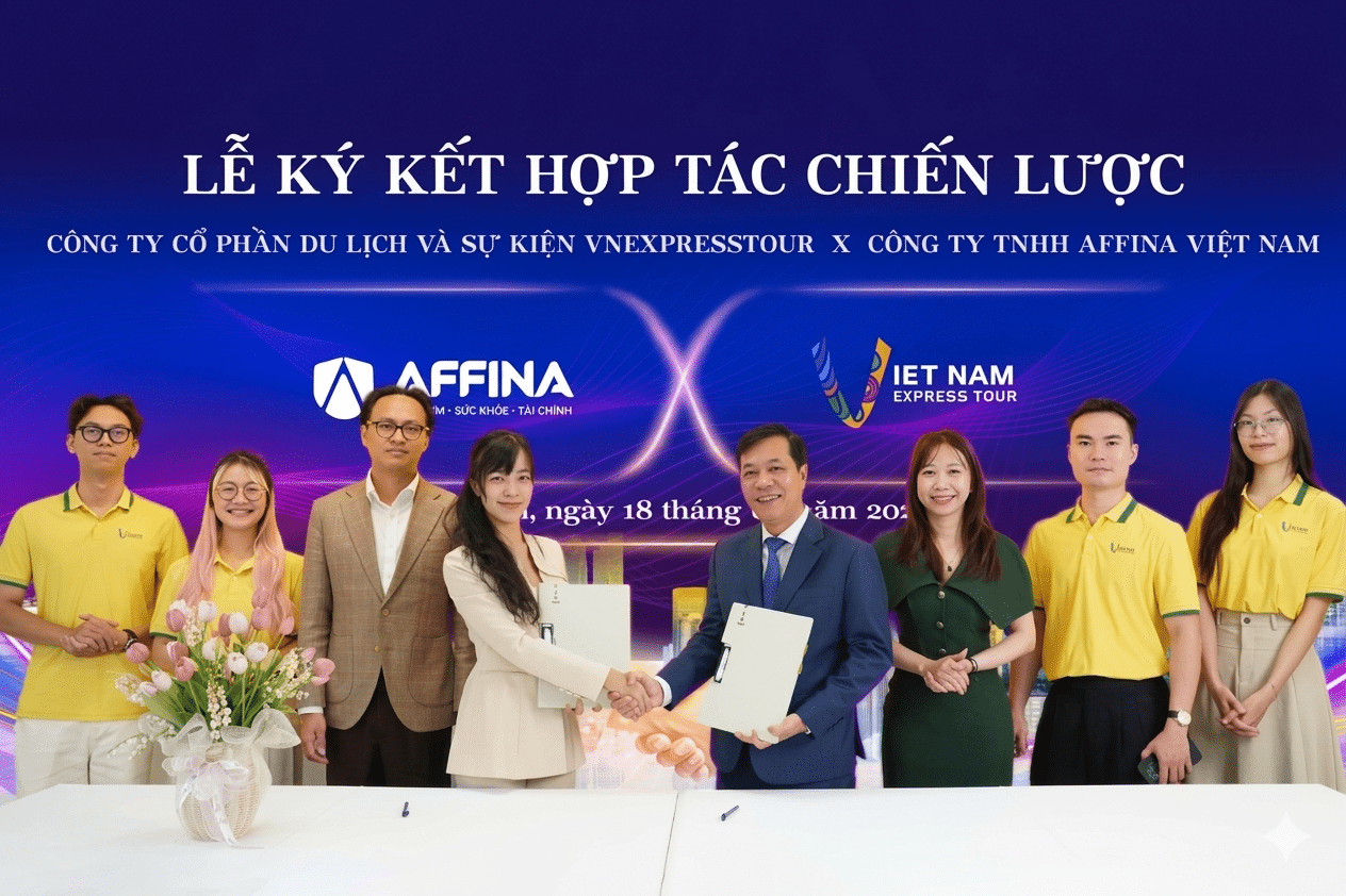AFFINA VÀ VNEXPRESSTOUR CHÍNH THỨC KÝ KẾT HỢP TÁC CHIẾN LƯỢC