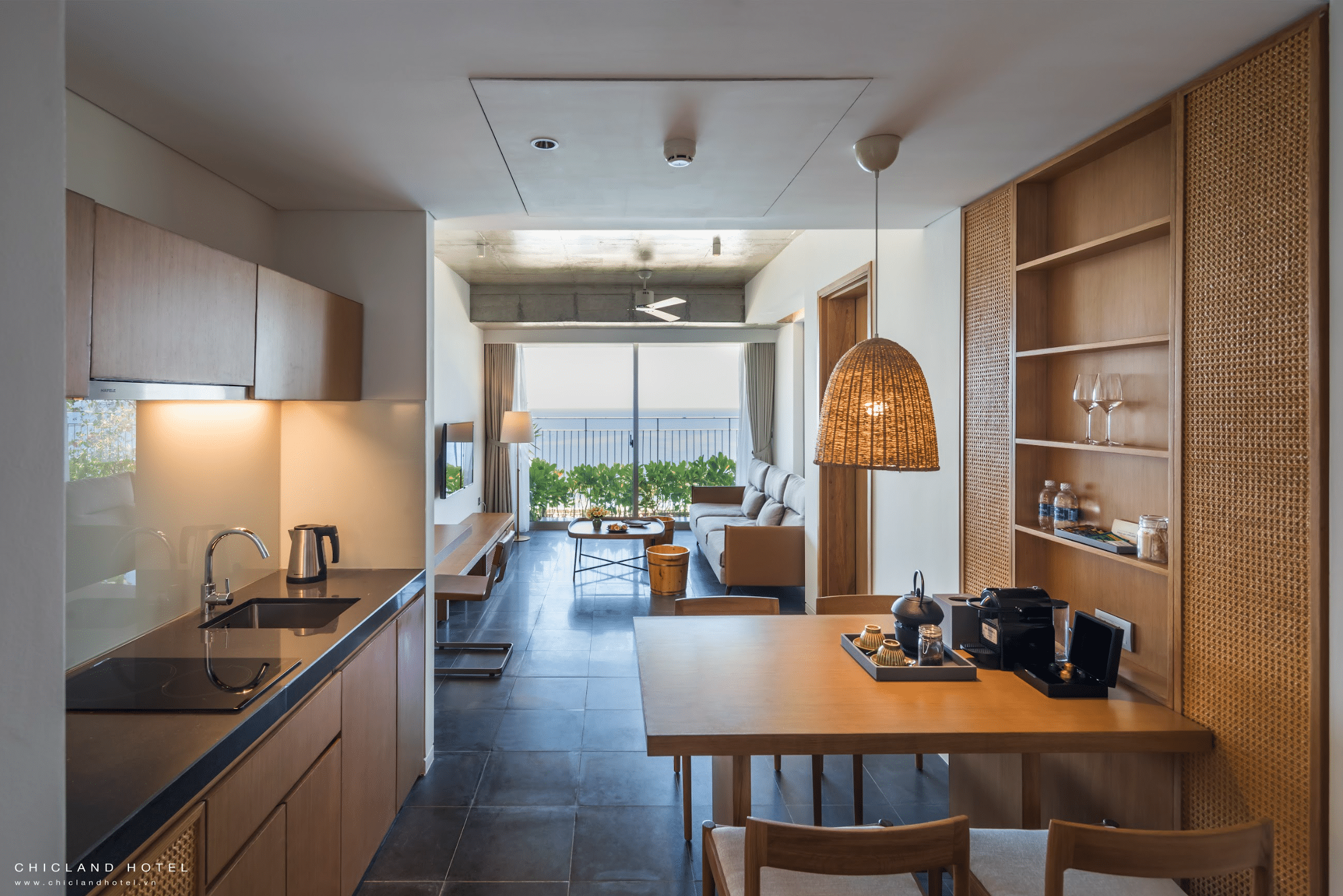 Nho Biển Ocean (Double + Double/Twin)  Two Bedroom Ocean Front Apartment with Balcony #6