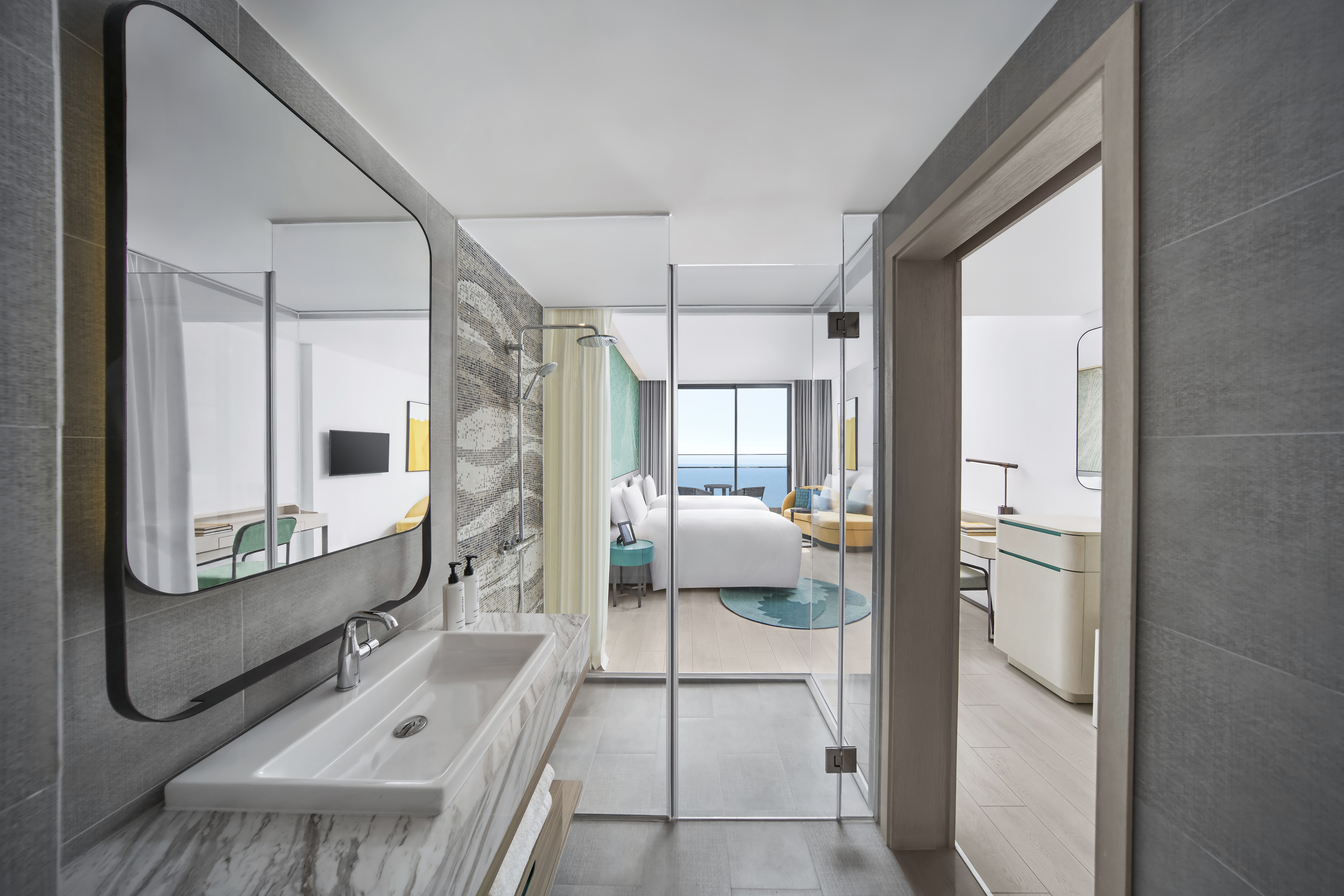 2 Single Beds Deluxe Room Sea View #6