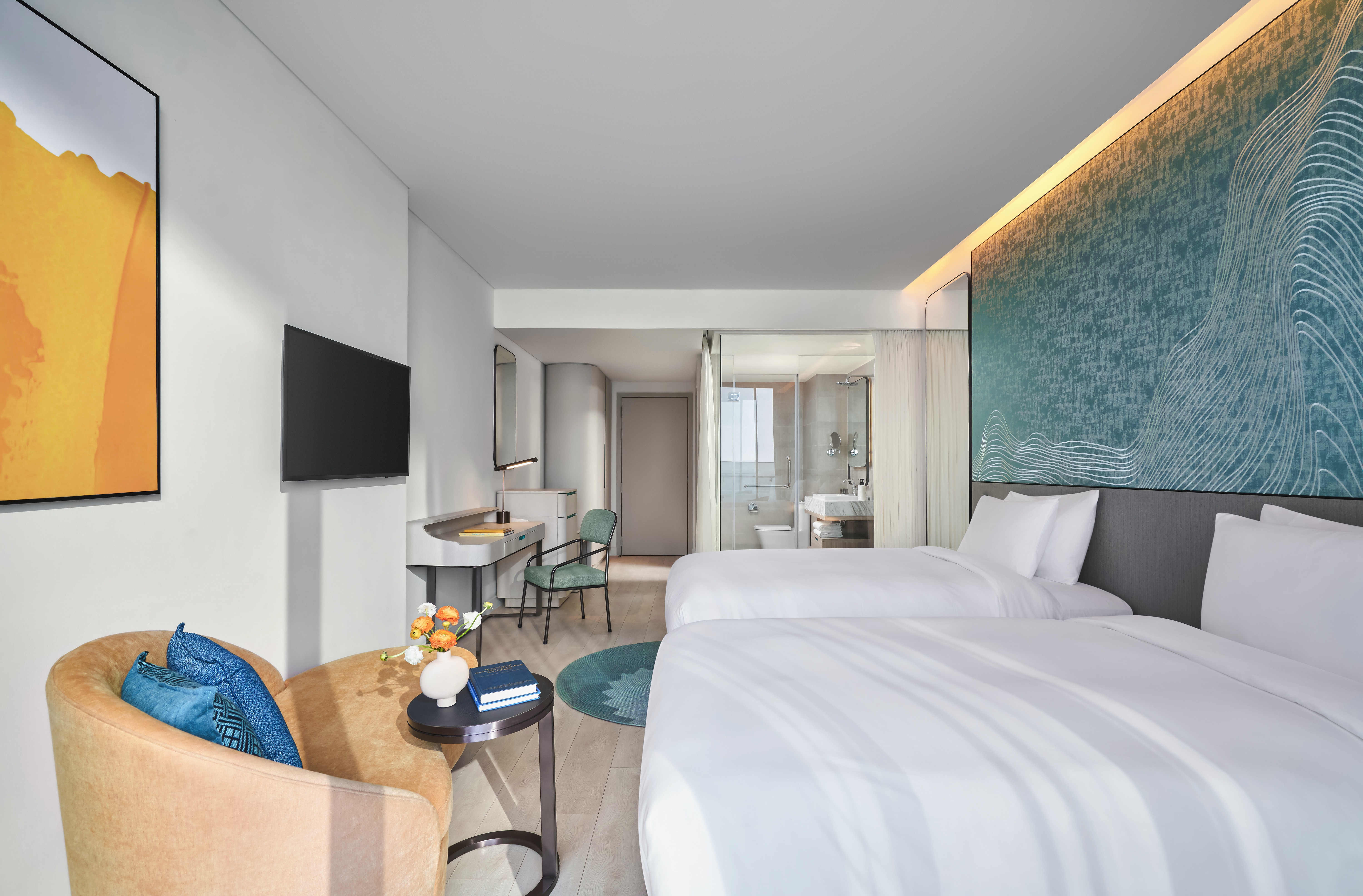 2 Single Beds Deluxe Room Sea View #2