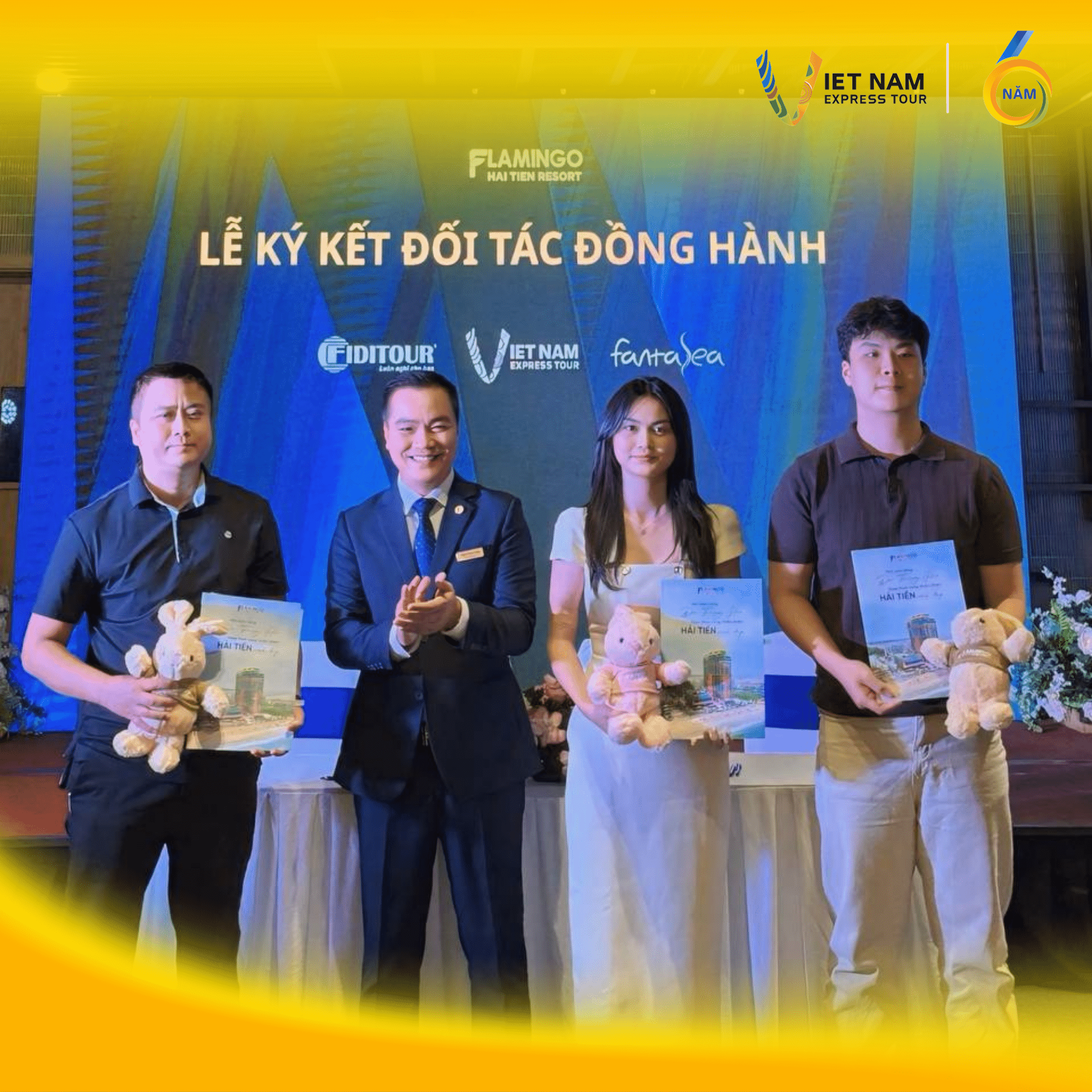 VN EXPRESS TOUR KÝ KẾT ĐỐI TÁC ĐỒNG HÀNH CÙNG FLAMINGO HẢI TIẾN